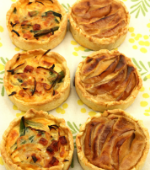 キッシュ（ベーコンほうれん草＋りんごとカマンベール）